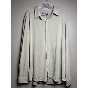 NWT Men's Tan Paul Jones Long Sleeve Textured Shirt Size 2XL
